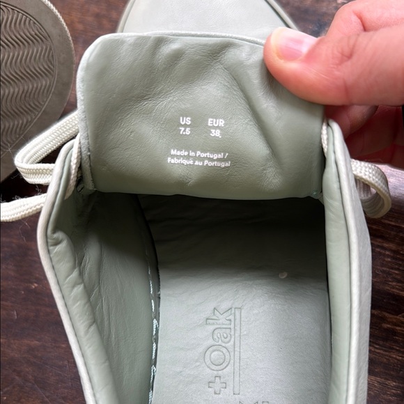 Frank & Oak Pistachio Green Minimalist Sneakers - Picture 8 of 8